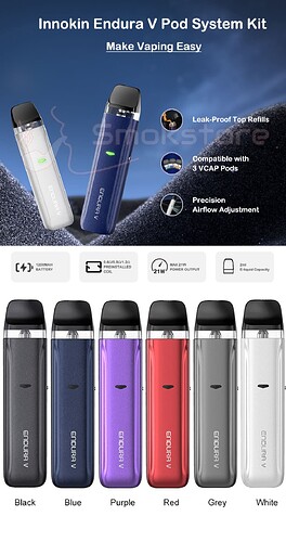 Innokin-Endura-V-Pod-System-Kit-1200mAh-Colors