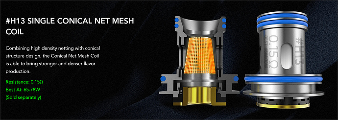 H13 Conical Mesh Coil