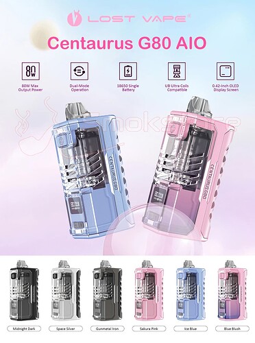 Lost-Vape-Centaurus-G80-AIO-Pod-Mod-Kit-80W-Colors