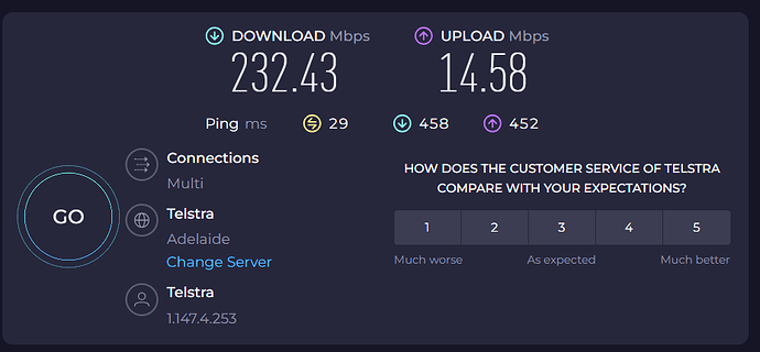 1 speedtest