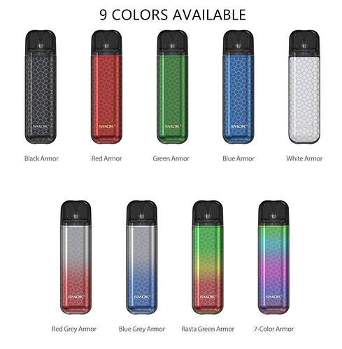 Smok Novo 2S Pod Kit Colors