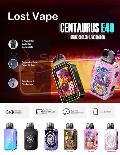 Lost-Vape-Centaurus-E40-Pod-Kit-1400mAh-Colors