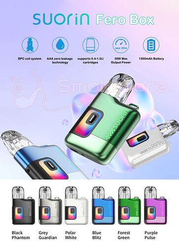 Suorin-Fero-Box-Pod-System-Kit-1300mAh-Colors