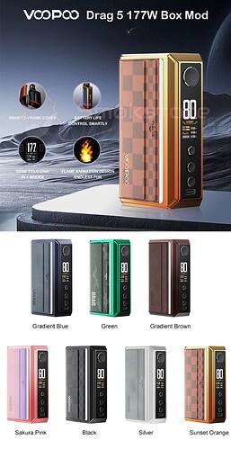 VOOPOO-Drag-5-Box-Mod-177W-Colors