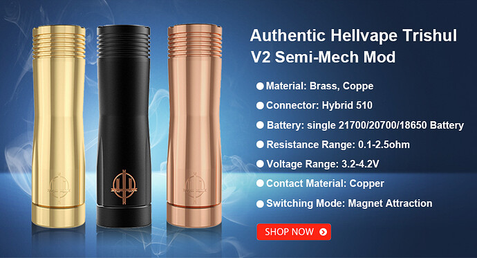 Hellvape Trishul V2 Semi-Mech Mod