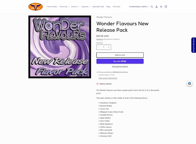 Screenshot 2026-10-01 at 17-10-59 Wonder Flavours New Release Pack – Bull City Flavors
