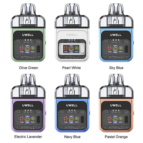 Uwell-COZI-Pod-System-Kit-800mAh-Colors