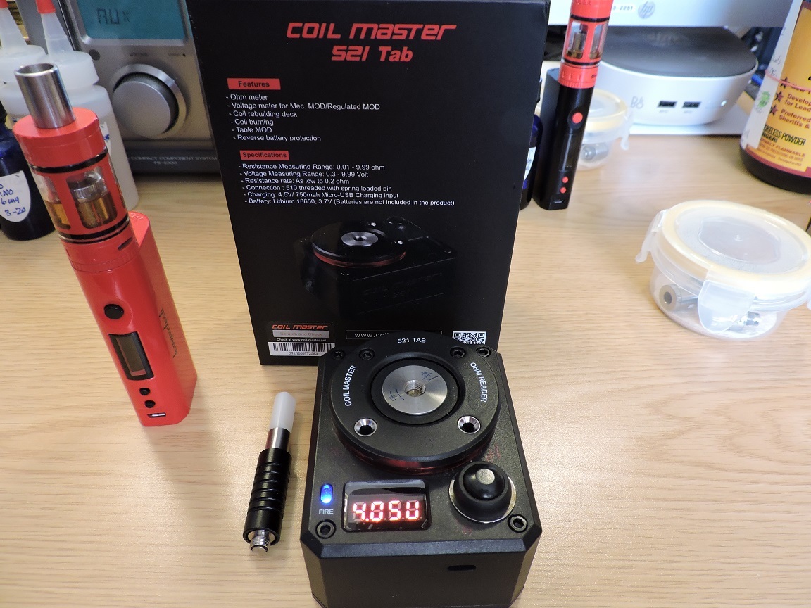 Coil Master 521 TAB Mini V2 ohmmeter