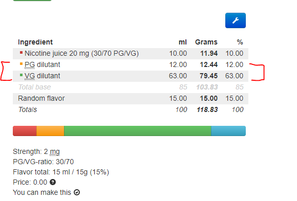 Pre-Mix Base 70/30 100ml